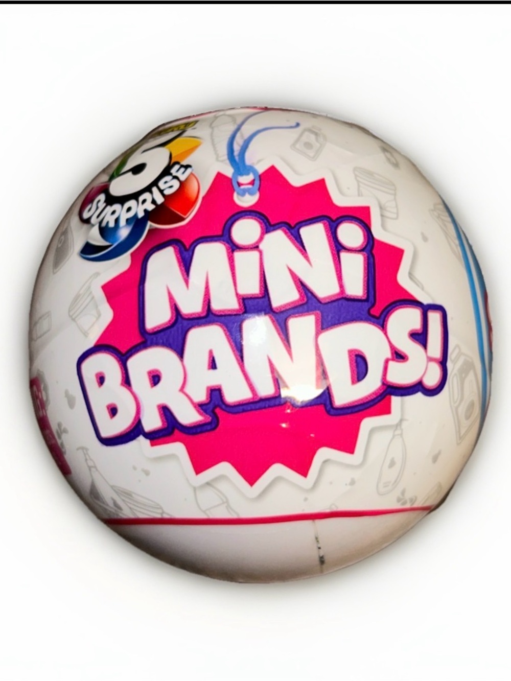 Mini Brands! Surprise Collectible Ball - White & Pink